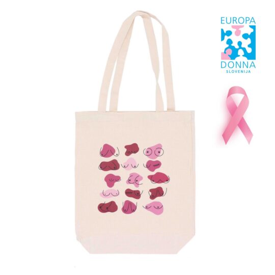 Nakupovalna vrečka platnena Natural - kratki ročaji ED1