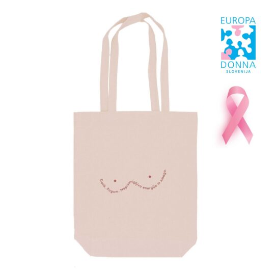 Nakupovalna vrečka platnena Natural - kratki ročaji ED2