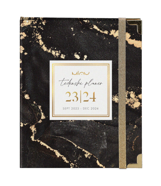 Planer MIAU - A5, 16-mesečni, tedenski, 2025, black