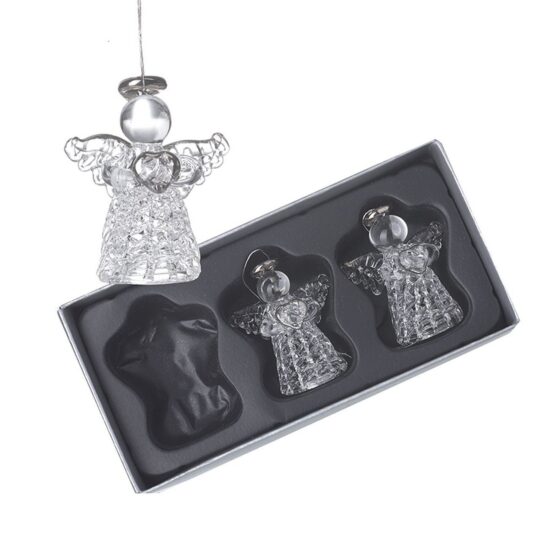 Set obeskov HEAVEN SENDS Angel - stekleni, 3x