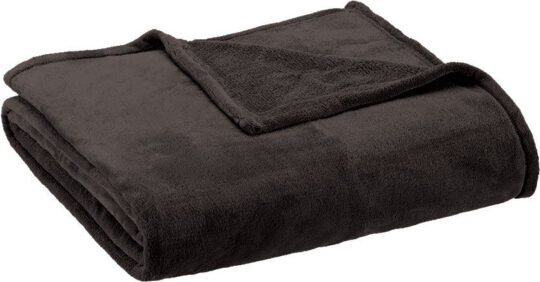 Odeja SWISS ONLY - flis, črna, 140x180 cm