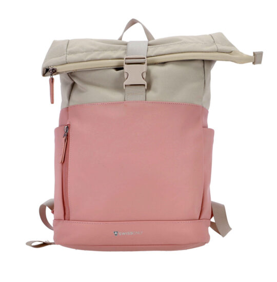 Nahrbtnik za prosti čas SWISS ONLY Rolo Two Tone - roza bež, 16 l