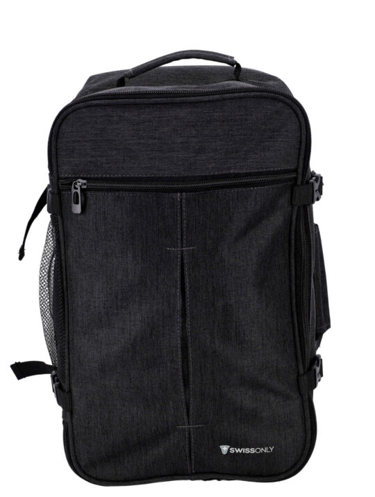 Potovalni nahrbtnik za nizkocenovnike SWISS ONLY - črn