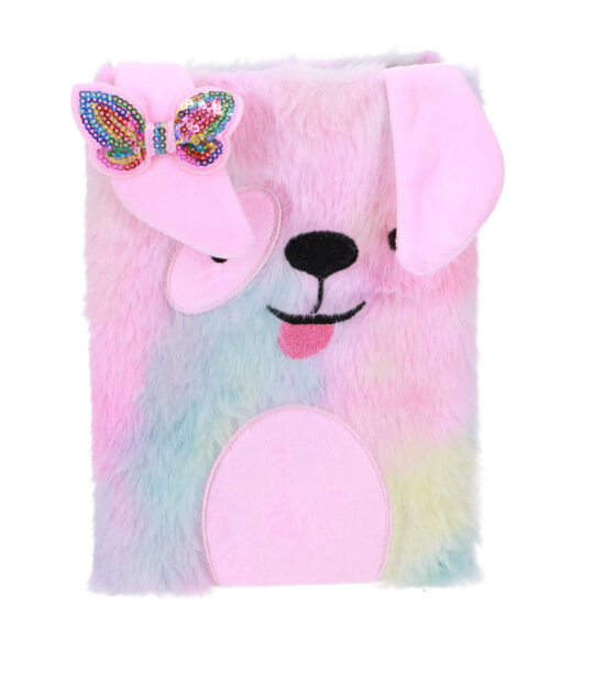 Blok SUPERSTAR pliš - A5, kuža, 80 listov