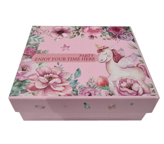 Darilna škatla SUPERSTAR - samorog rože, 20 x 16 x 8 cm, S9617-4