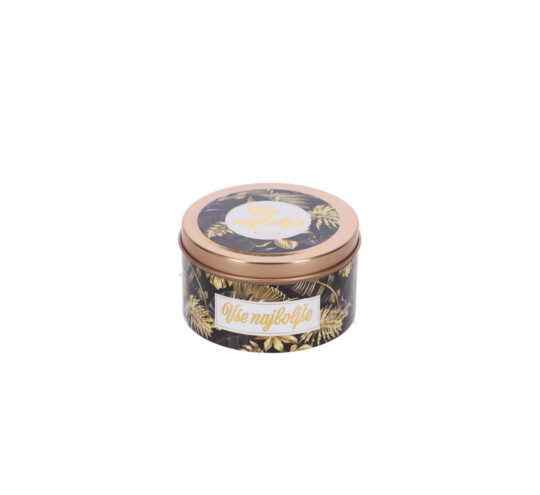 Sveča HOME COLLECTION Vse najboljše - pločevinka, 80 g, Winter Night