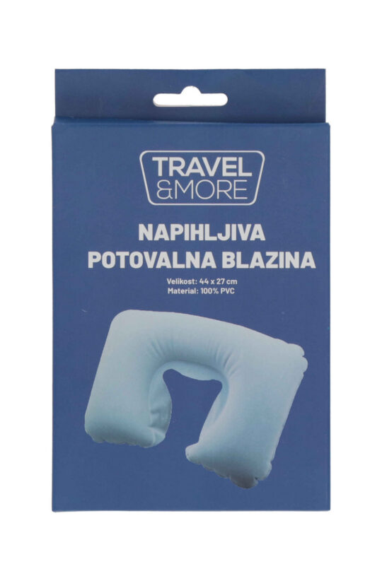 Potovalna blazina TRAVEL & MORE - siva, kompaktna