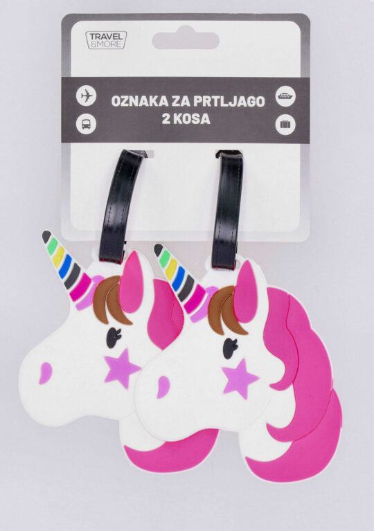 Oznaka za kovček TRAVEL AND MORE Unicorn - večbarvna, 2 kosa