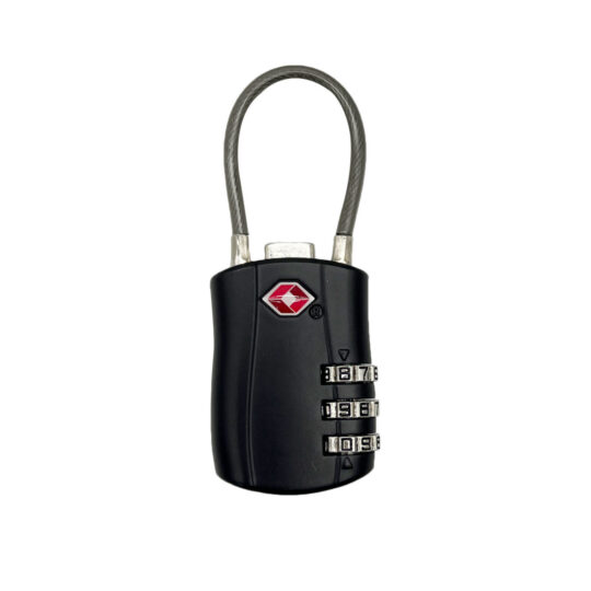 Ključavnica TRAVEL AND MORE - 3-številčna, črna