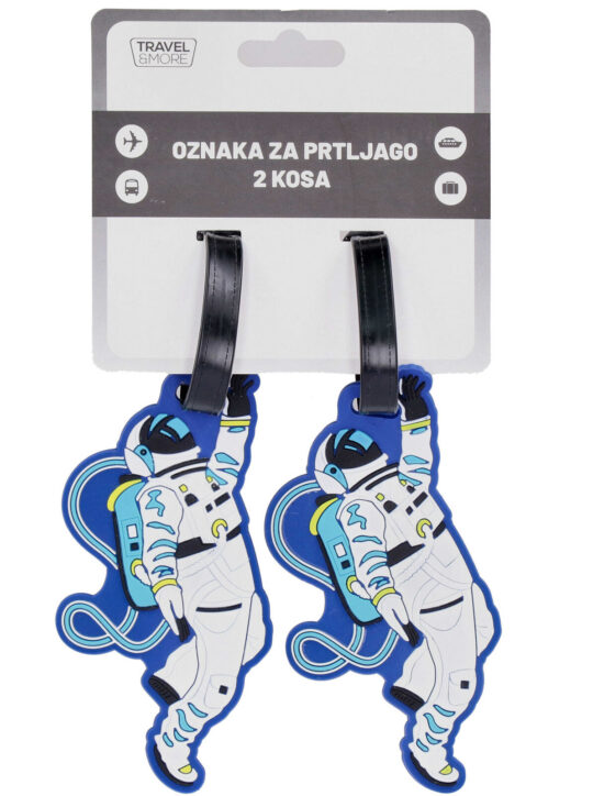 Oznaka za kovček TRAVEL AND MORE Astronavt - motiv astronavta, 2 kosa