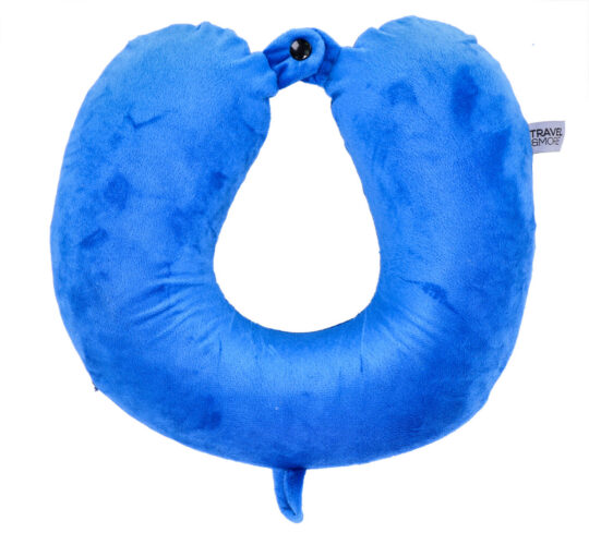 Potovalna blazina TRAVEL & MORE Memory Cotton - bela, spominski bombaž