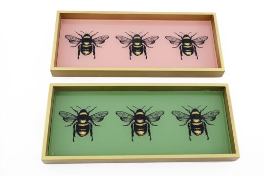 Pladenj SILFC Bee Pastel - pastelni motiv, 33 x 14 cm