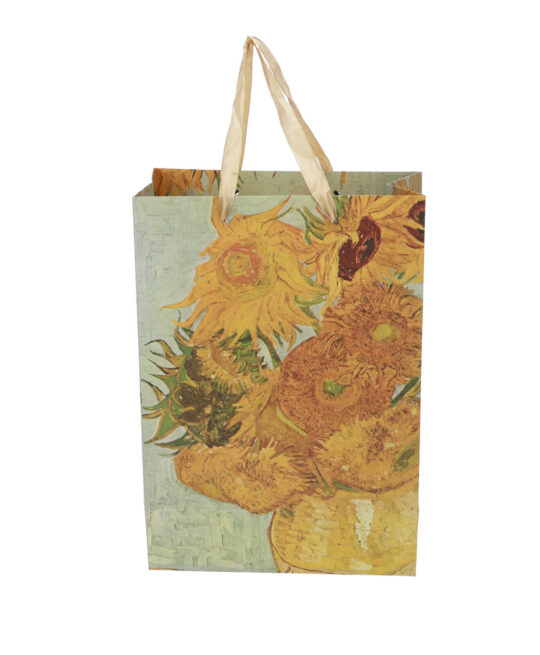 Darilna vrečka VAN GOGH - Sunflowers, 21x10x30cm