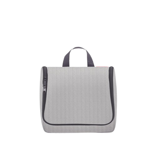 Toaletna torbica REISENTHEL Herringbone Grey - siva, vzorec ribja kost