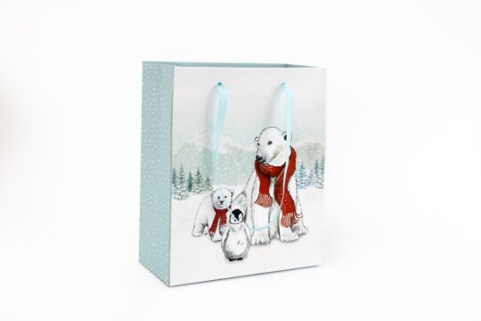 Darilna vrečka - Polar Bear, 19x12cm