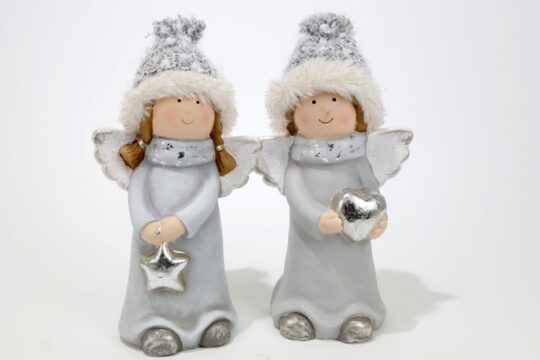 Dekoracija Boy & Girl Angel - 19 cm