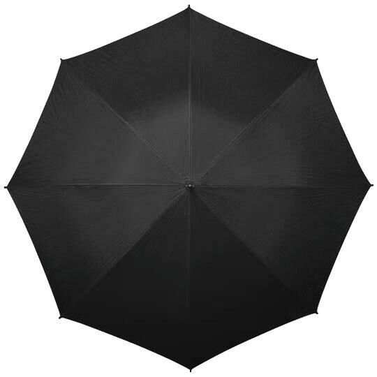 Dežnik UMBRELLA AND MORE - avtomatski, lesen, črn