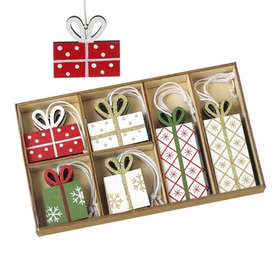 Set lesenih barvnih obeskov HEAVEN SENDS Darilo - 18v1