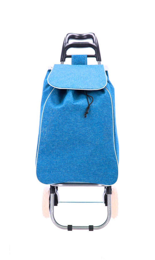 Nakupovalni voziček TRAVEL AND MORE - denim sky blue, enojna kolesa, 28x36x95 cm