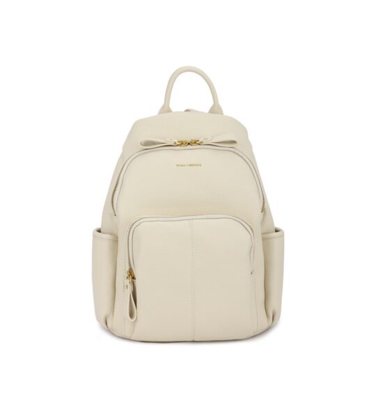 Modni nahrbtnik LS COLLECTION Phil - krem, eleganten, praktičen