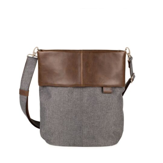 Torbica za čez ramo ZWEI Olli Stone - siva, ženska