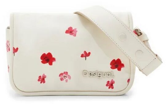 Torbica za čez ramo DESIGUAL - bela, ženska