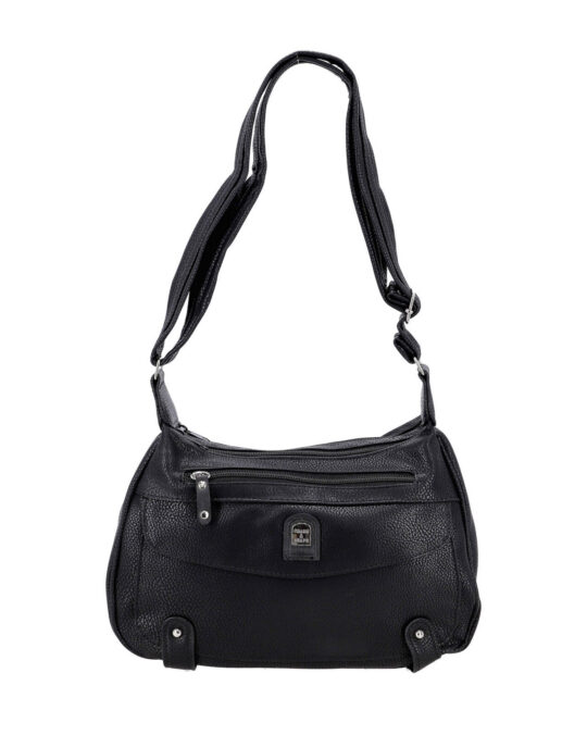Torbica za čez ramo LS COLLECTION Basic - črna, ženska
