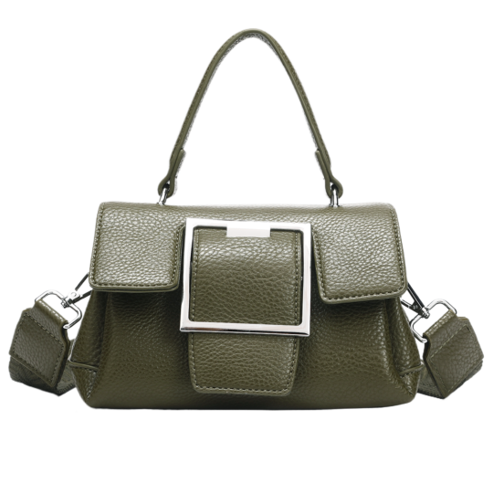 Torbica za čez ramo LS COLLECTION Paolo - temno zelena