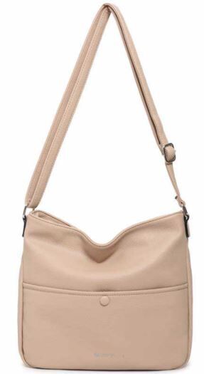 Torbica za čez ramo LS COLLECTION Dublin - bež