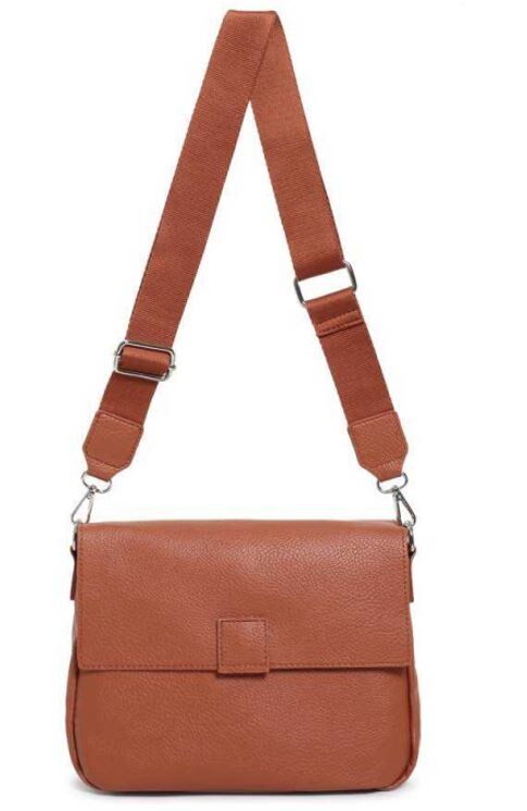 Torbica za čez ramo LS COLLECTION Dublin - rjava