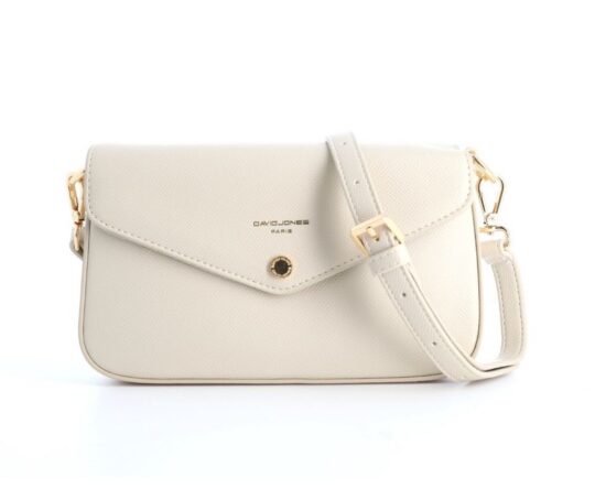 Torbica za čez ramo DAVID JONES - krem