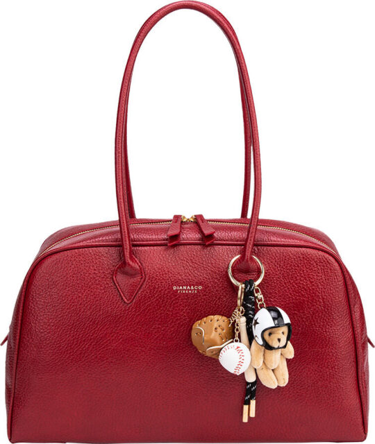 Potovalna torba LS COLLECTION Diana - rdeča