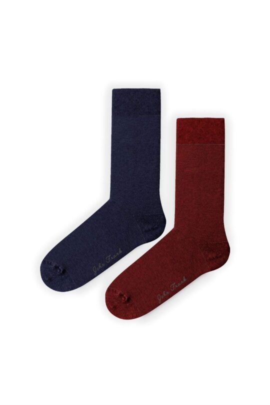 Ženske nogavice JOHN FRANK - dolge, multicolor, 2 para, 36-40