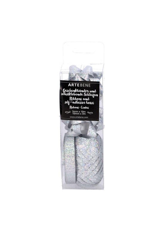 Set za zavijanje daril - 2 × trak, 4 × pentlja