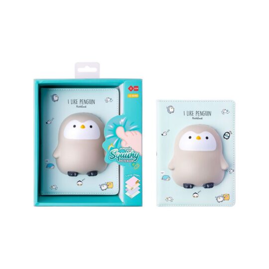 Blok LAZY STARS Squishi - A5, pingvin, 128 listov