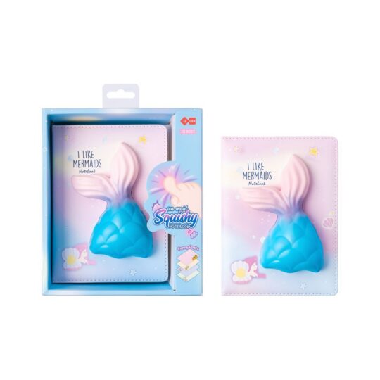 Blok LAZY STARS Squishi - A5, morska deklica, 128 listov