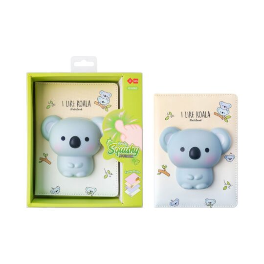 Blok LAZY STARS Squishi - A5, koala, 128 listov