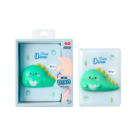 Blok LAZY STARS Squishi - A6, dinozaver, 96 listov