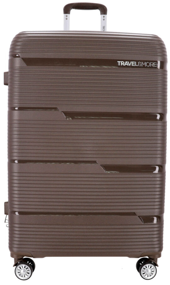 Kovček TRAVEL AND MORE - bronze, velik, 75×51×31 cm, 100 l