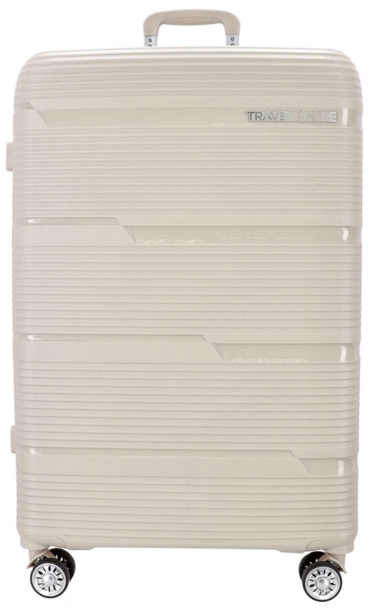 Kovček TRAVEL AND MORE Unbreakable - velik, gold, trdi, 75×51×31 cm, 100 l