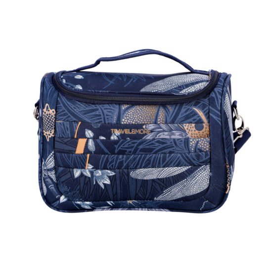 Kozmetični kovček TRAVEL AND MORE - rože, 30×20×17 cm