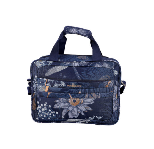 Potovalna torba TRAVEL & MORE Print - rože, 40×29×14 cm