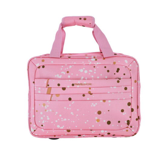 Potovalna torba TRAVEL & MORE - zlate pike, 40×29×14 cm