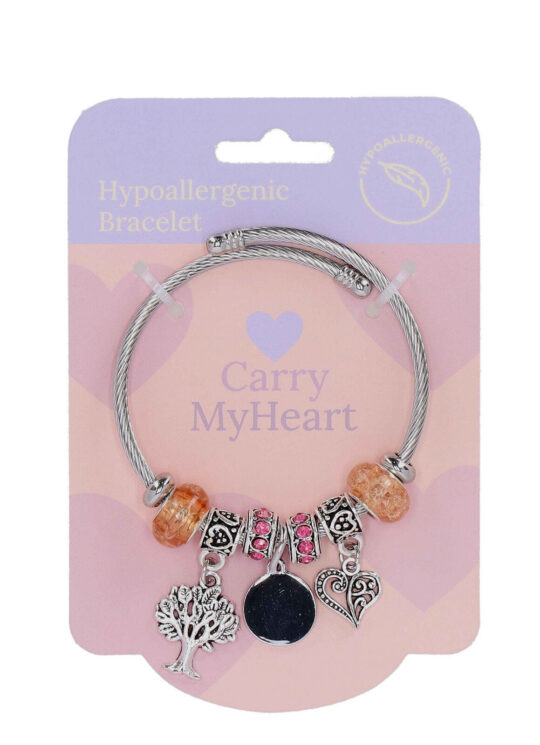 Zapestnica CARRY MY HEART be happy - črna, elegantna