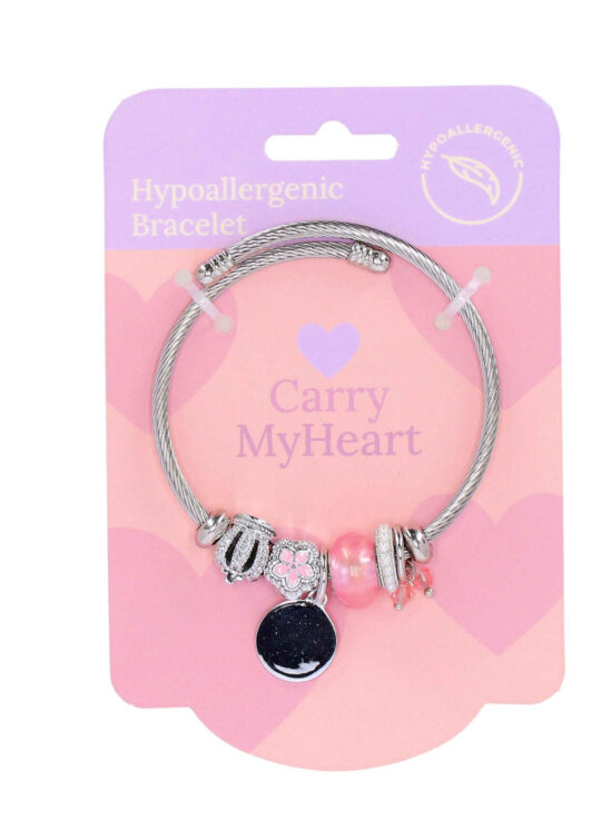 Zapestnica CARRY MY HEART Stay Wonderful - elegantna, srebrna