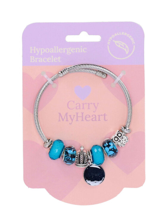 Zapestnica CARRY MY HEART never yield - elegantna, srčna