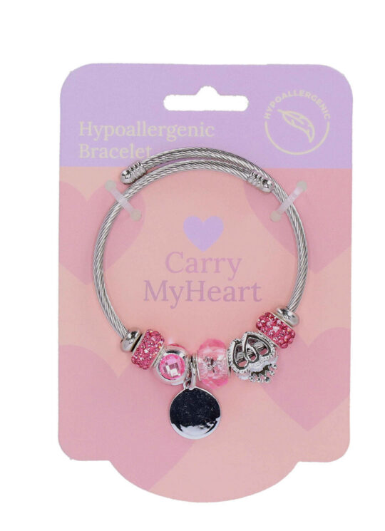 Zapestnica CARRY MY HEART be brave - elegantna, motivacijska