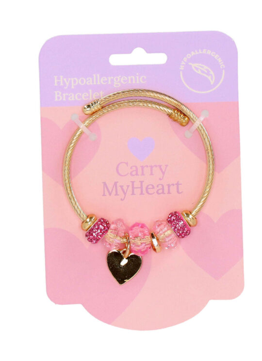 Zapestnica CARRY MY HEART Sunshine - elegantna, srčna, svetleča