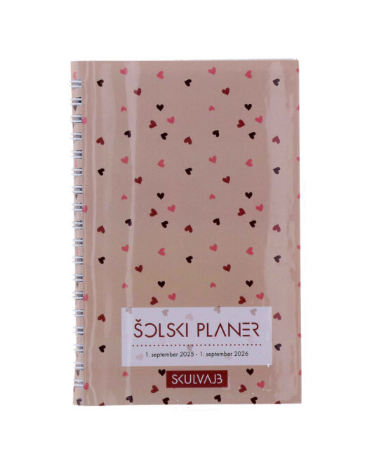 Šolski planer SKULVAJB 2025-2026 - Srčki