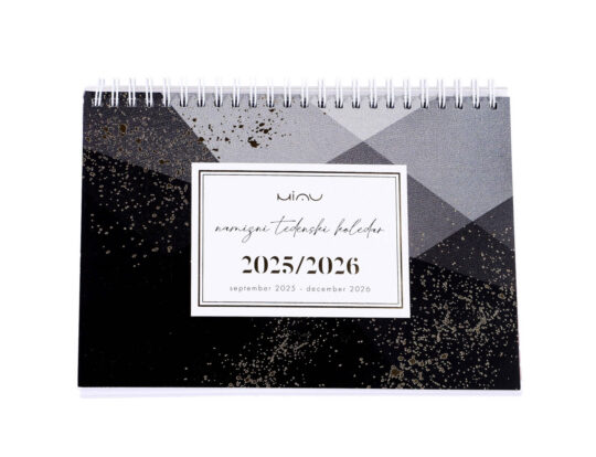 Namizni koledar MIAU - tedenski, 16-mesečni, 2025-2026
